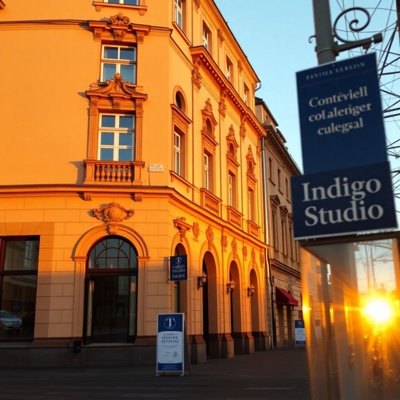 Fasáda centrální ostravské budovy na Českobratrské ulici v ranním světle